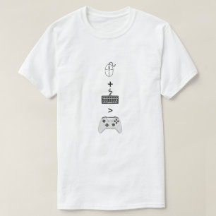 Maus und Tastatur größer als Controller-Kunst T-Shirt