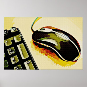 Maus und Tastatur Poster