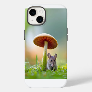 Maus unter einem Pilz iPhone 14 Hülle