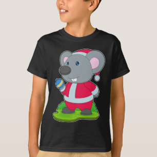 Maus Weihnachten Christbaumkugel T-Shirt
