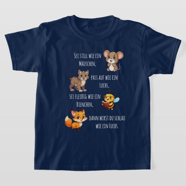 Mäuschen - Luchs - Biene - Fuchs 1 | Schulanfang T-Shirt (Ablage )