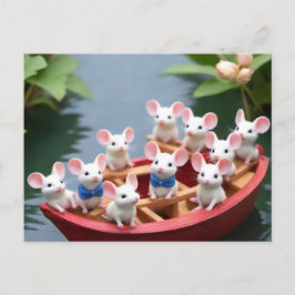 Mäuse Ahoy! Süße Tier Mouse Postkarte