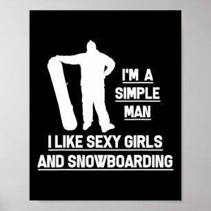 Mäuse, die ich mag, meine Girls und Snowboard Snow Poster