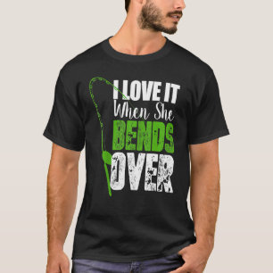 Mäuse ich Liebe es, wenn sie über die Funny Fishin T-Shirt
