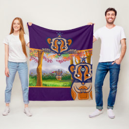 Mäuse Kreaturen auf dem Feld Flauschdecke Fleecedecke