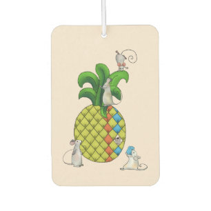 Mäuse nähen Ananas Autolufterfrischer