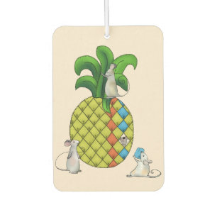 Mäuse nähen Ananas Autolufterfrischer