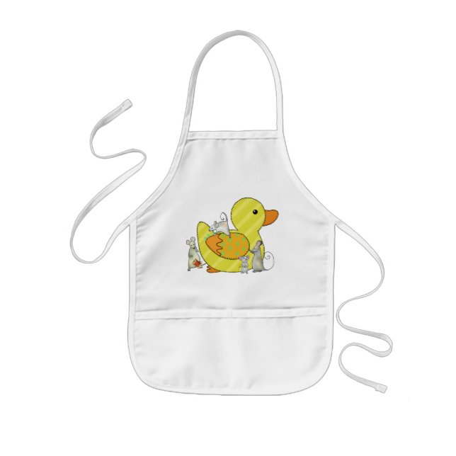 Mäuse nähen Ente Kinderschürze (Vorne)