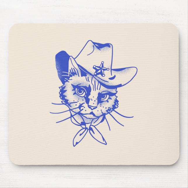 Mäuse-Pad mit Katze Mousepad (Vorne)