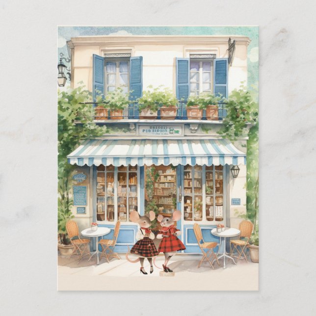 Mäuse-Stadtreihe - BESTE FREUNDIN Postkarte (Vorderseite)