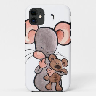 Mäuse- und des Teddybärenillustrierter Case-Mate iPhone Hülle