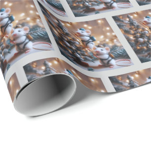 Mäuse-Weihnachtspapier Geschenkpapier