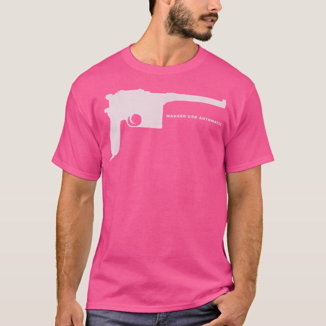 Mauser C96 Automatik Ww1 German Pistol Gun T-Shirt (Vorderseite)
