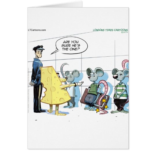Mäuseverbrechen durch Rick London lustig Karte