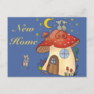 Maushaus New Zuhause Postkarte
