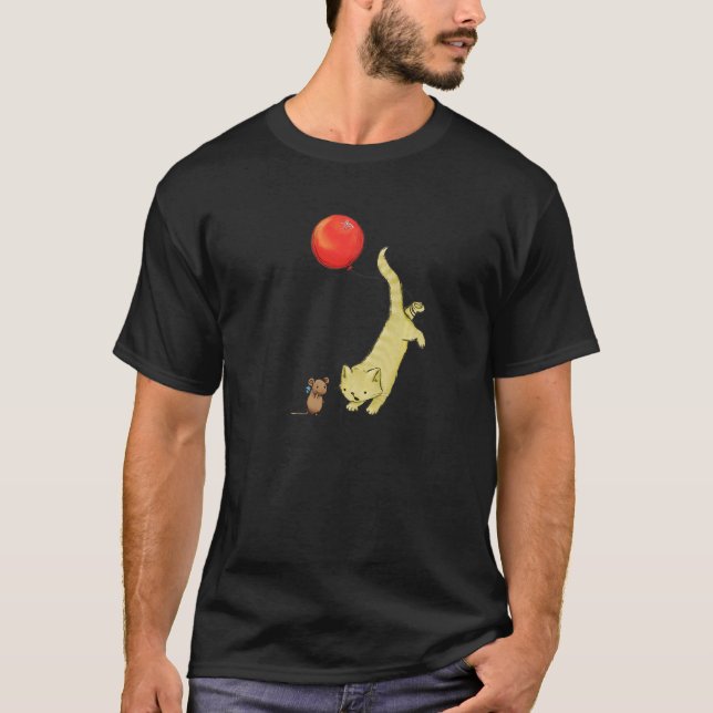 Mauskat und Ballon T-Shirt (Vorderseite)