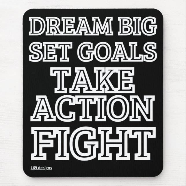 Mausklick "DREAM BIG..." Mousepad (Vorne)