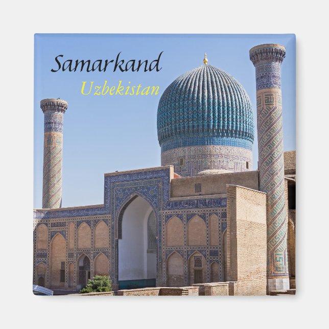 Mausoleum von Amir Timur - Samarkand, Usbekistan Magnet (Vorne)