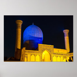 Mausoleum von Amir Timur - Samarkand, Usbekistan Poster
