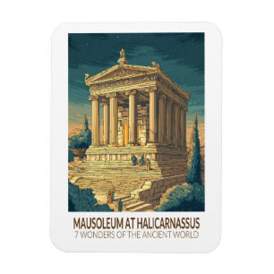 Mausoleum von Halikarnassos 7 Weltwunder Magnet