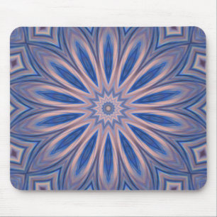 Mauspad Abstract Blau Rosa Kscope Individualisiere