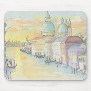 Mauspad Aquarell-Skizze "Venedig Italien"