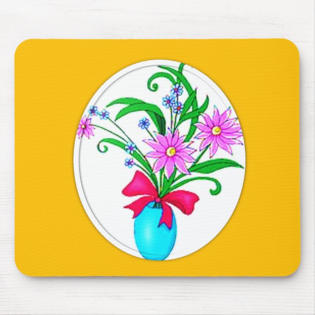 Mauspad Blumenmuster (Vorne)
