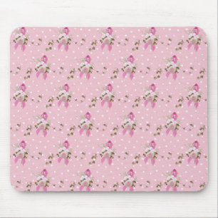 Mauspad Brustkrebs-Überlebender mit rosa Schleife