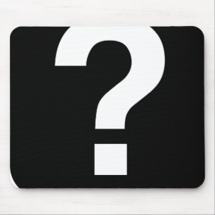 Mauspad, Fragezeichen-Icon-Satzzeichen Mousepad