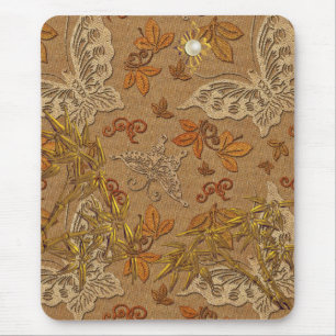 Mauspad Gold Beige Schmetterling 2