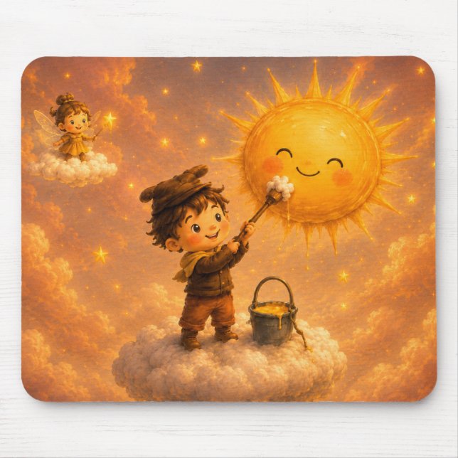 Mauspad Golden Clouds (Vorne)