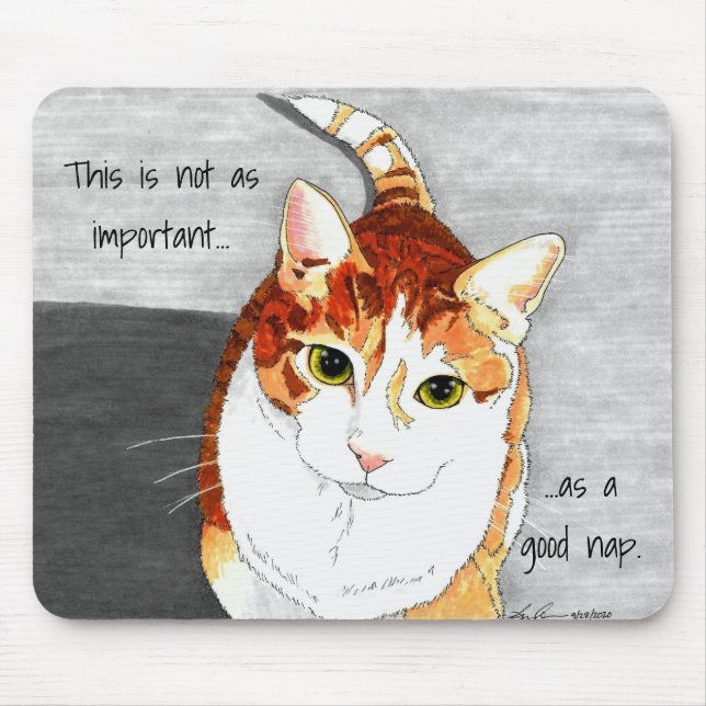 Mauspad: Gutes Nickerchen Mousepad (Vorne)