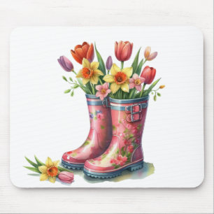 Mauspad-Hallo Frühling Florales Mauspad