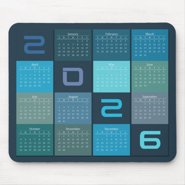 Mauspad-Kalender 2024 Mousepad (Vorne)