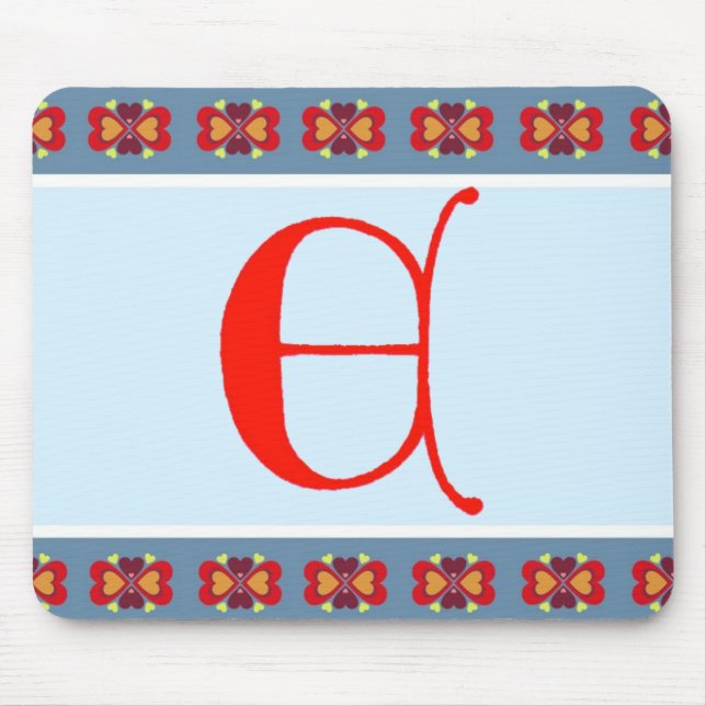 Mauspad mit Buchstabe E (Vorne)