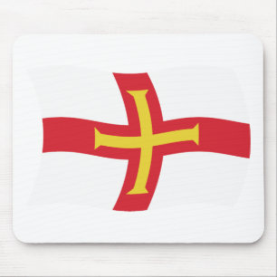 Mauspad mit der Flagge von Guernsey