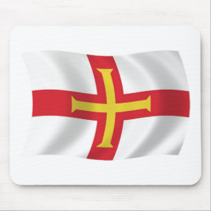 Mauspad mit der Flagge von Guernsey