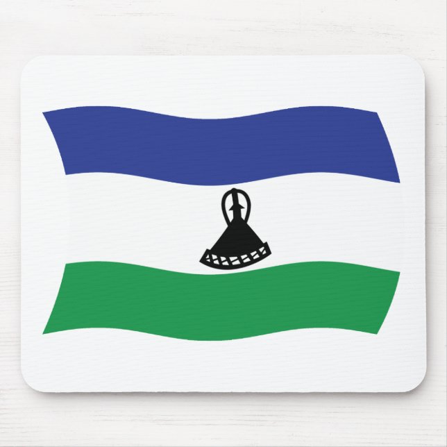 Mauspad mit der Flagge von Lesotho (Vorne)