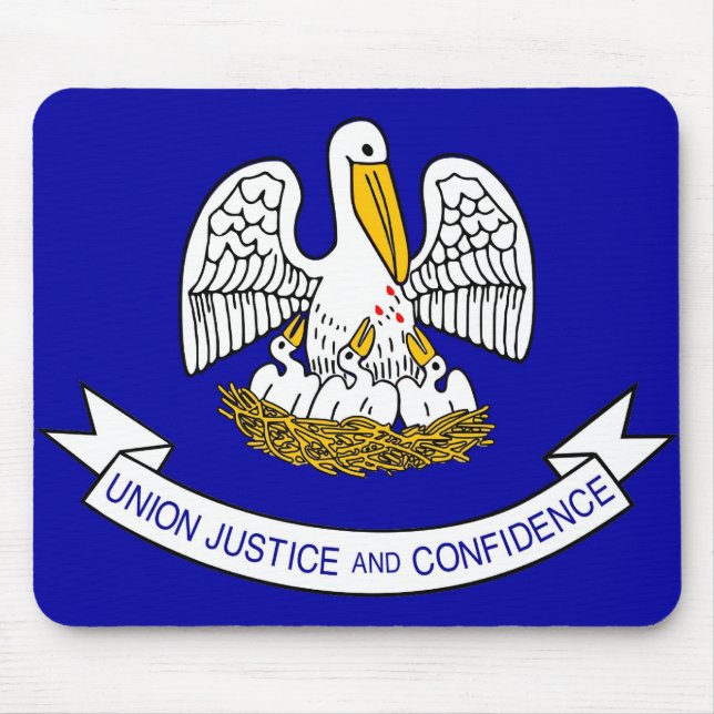 Mauspad mit Flagge des Staat Louisiana - USA (Vorne)