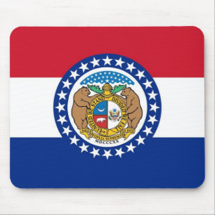 Mauspad mit Flagge des Staat Missouri - USA