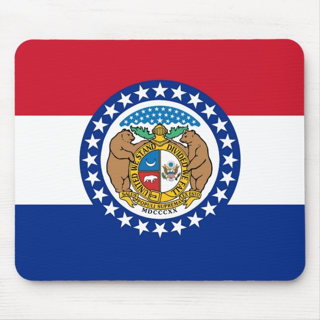 Mauspad mit Flagge des Staat Missouri - USA (Vorne)