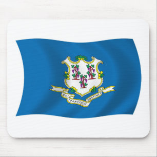 Mauspad mit Flagge von Connecticut