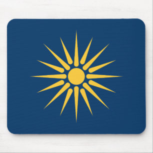 Mauspad mit Flagge von Makedonien, Griechenland