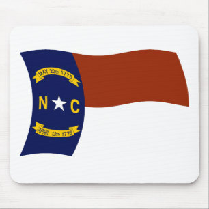 Mauspad mit Flagge von North Carolina