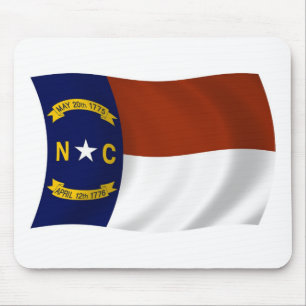 Mauspad mit Flagge von North Carolina