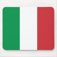Mauspad mit italienischer Flagge