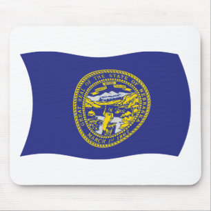 Mauspad mit Nebraska-Flagge