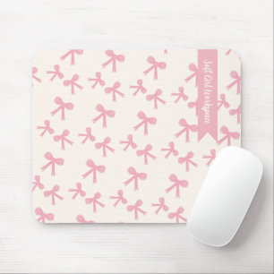 Mauspad mit rosa Schleife Träume