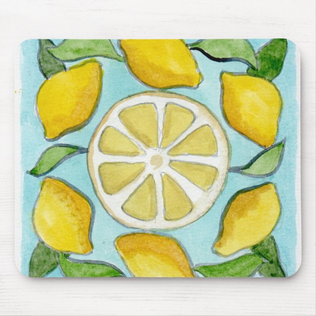 Mauspad mit Zitronendesign (Vorne)