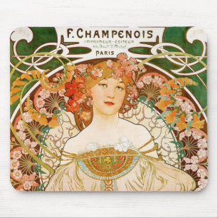 Mauspad: Mucha - Champenois Mousepad